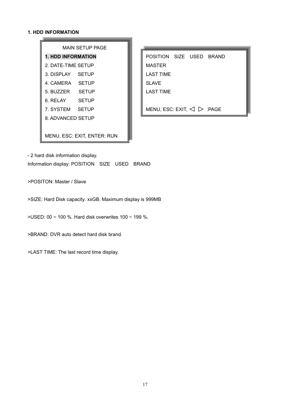 Maxtor 1 16 Channel Digital Video Recorder User Manual | Page 17 / 67