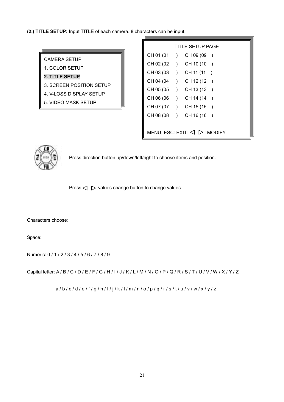 Maxtor 1 16 Channel Digital Video Recorder User Manual | Page 21 / 67