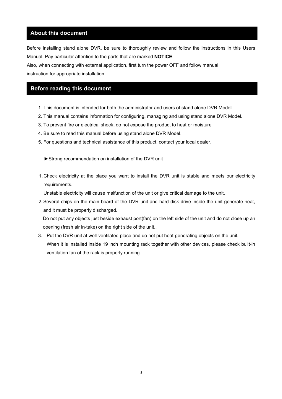 Maxtor 1 16 Channel Digital Video Recorder User Manual | Page 3 / 67