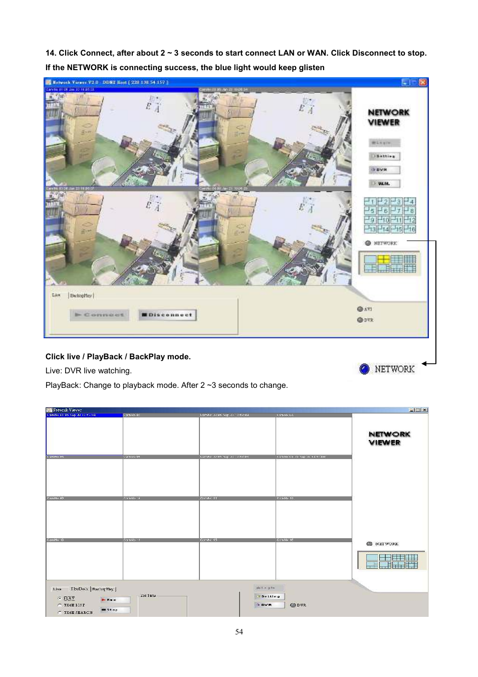Maxtor 1 16 Channel Digital Video Recorder User Manual | Page 54 / 67