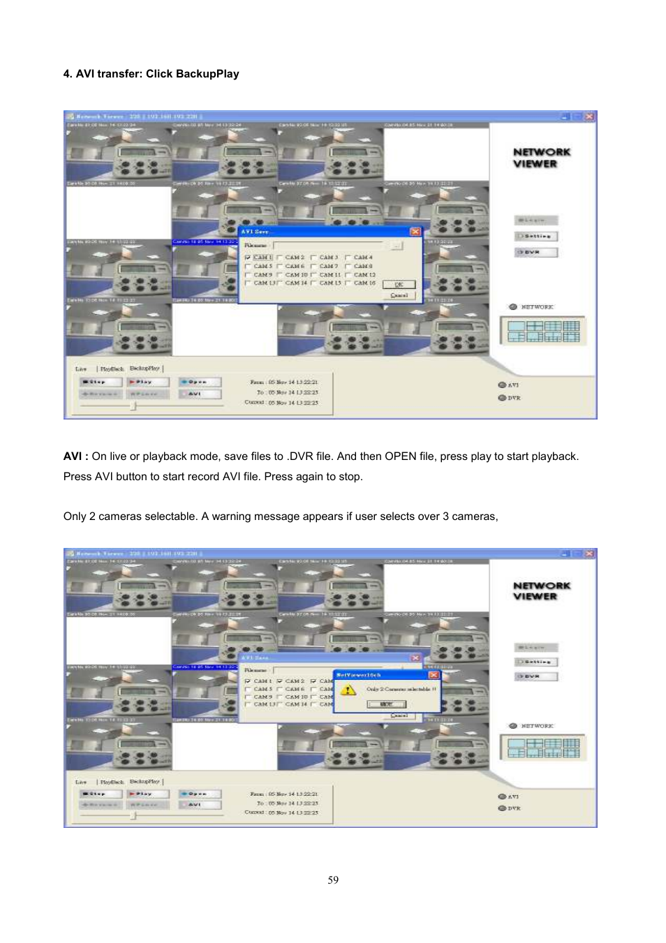 Maxtor 1 16 Channel Digital Video Recorder User Manual | Page 59 / 67