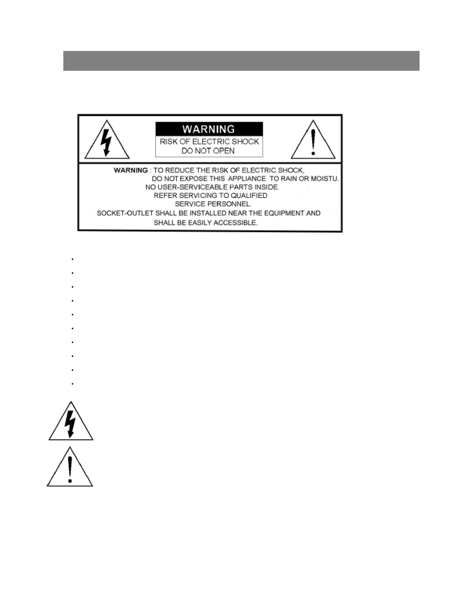 Warning | Maxtor 4 CH User Manual | Page 2 / 24