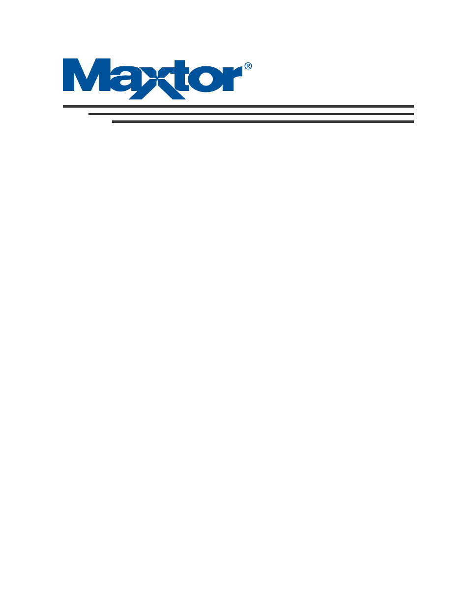 Maxtor DIAMONDMAX 100451230 User Manual | 56 pages
