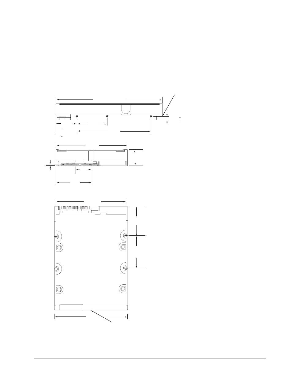 4 drive mounting, Figure 5, Drive dimensions for 200 -320 gb models | Diamondmax 21 serial ata product manual, rev. a 29 | Maxtor DIAMONDMAX 100451230 User Manual | Page 37 / 56