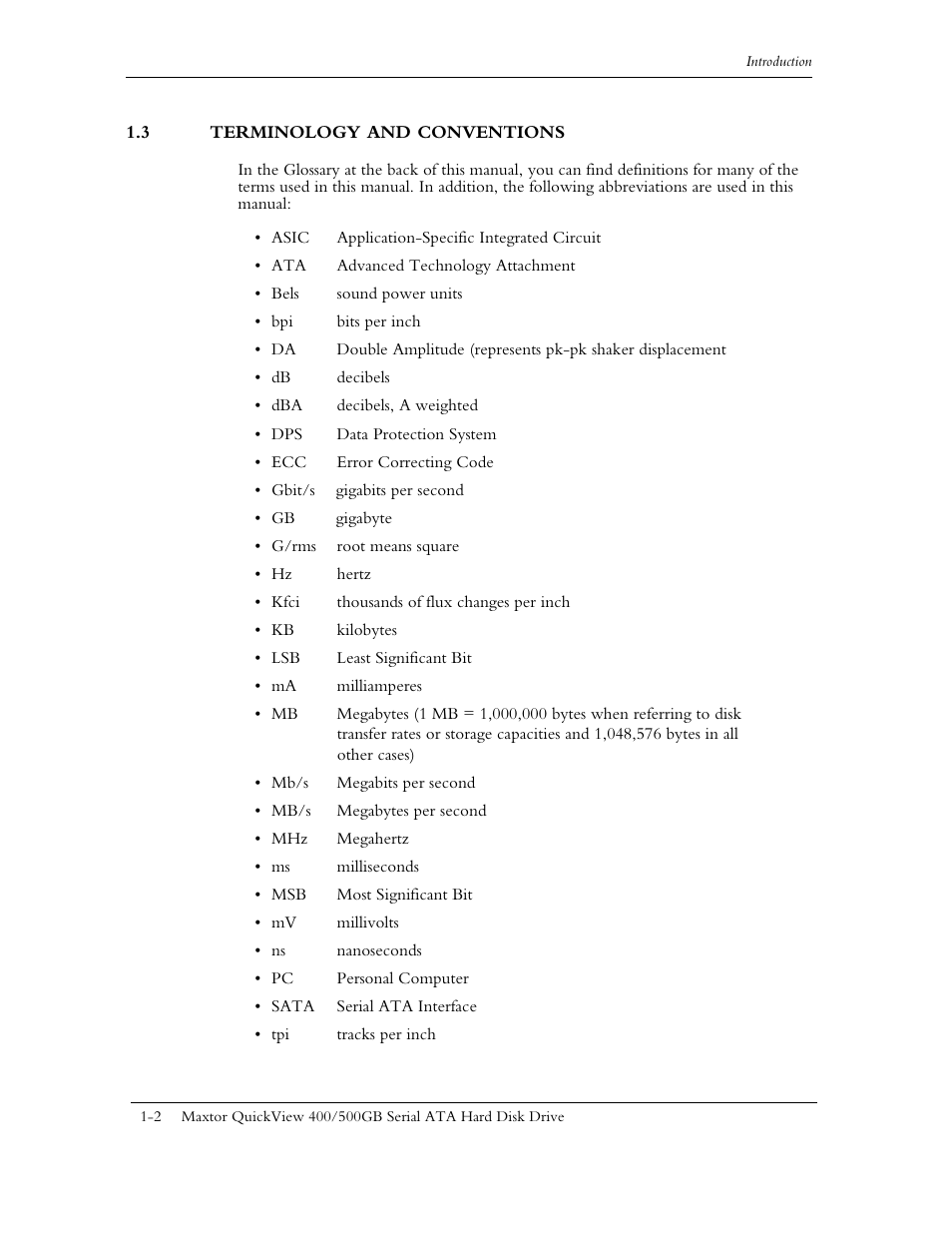 3 terminology and conventions | Maxtor QUICKVIEW ATA User Manual | Page 10 / 63