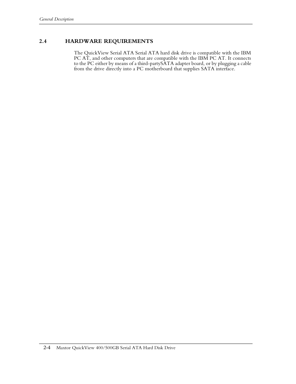 4 hardware requirements | Maxtor QUICKVIEW ATA User Manual | Page 15 / 63