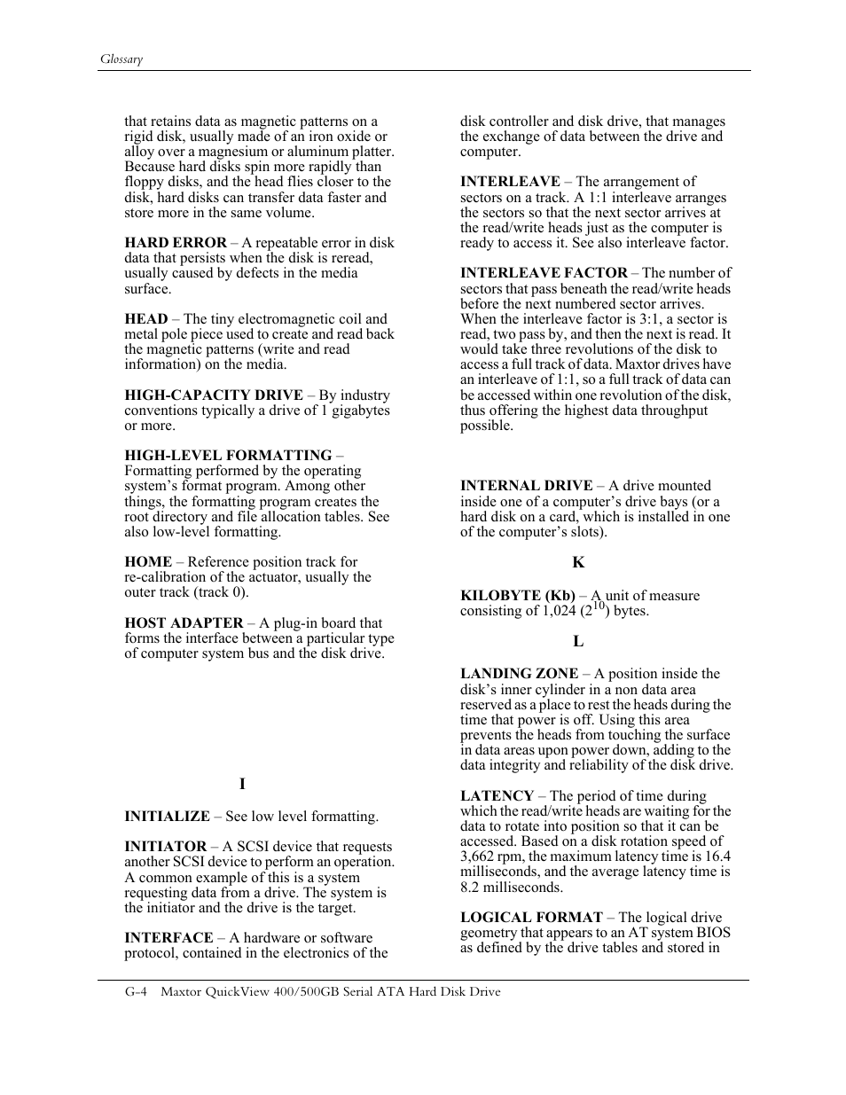 Maxtor QUICKVIEW ATA User Manual | Page 58 / 63