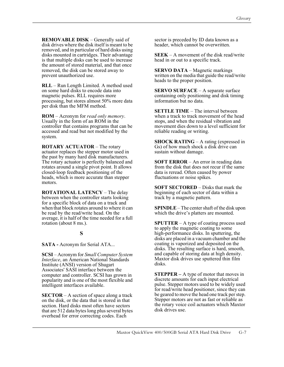 Maxtor QUICKVIEW ATA User Manual | Page 61 / 63