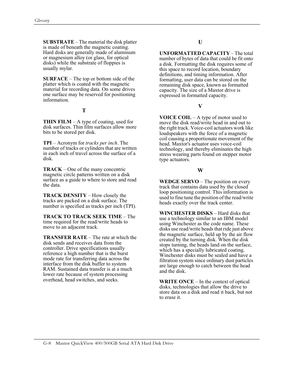 Maxtor QUICKVIEW ATA User Manual | Page 62 / 63