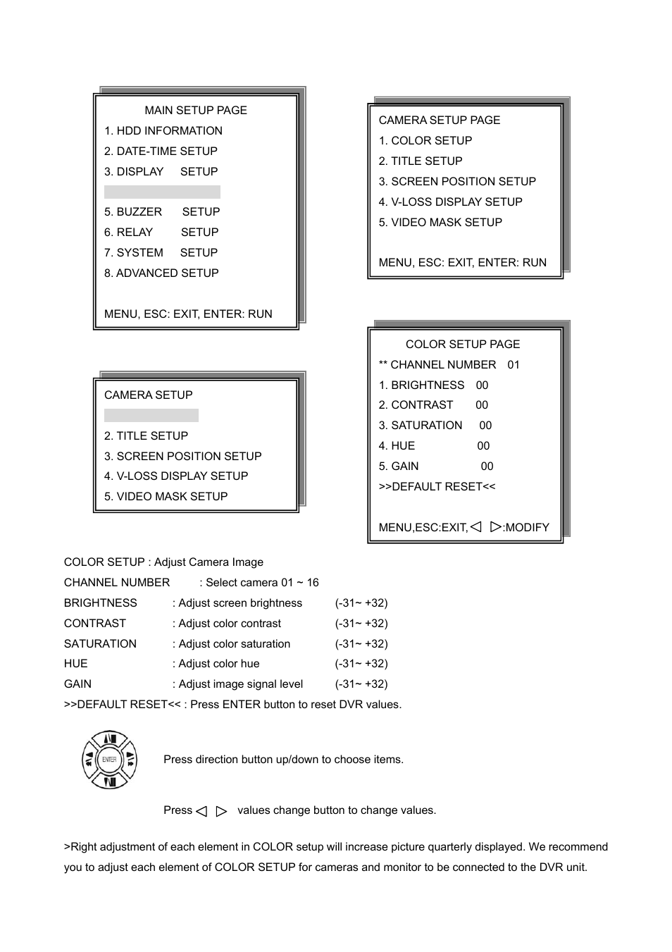 Maxtor 16 Channel Digital Video Recorder User Manual | Page 20 / 51