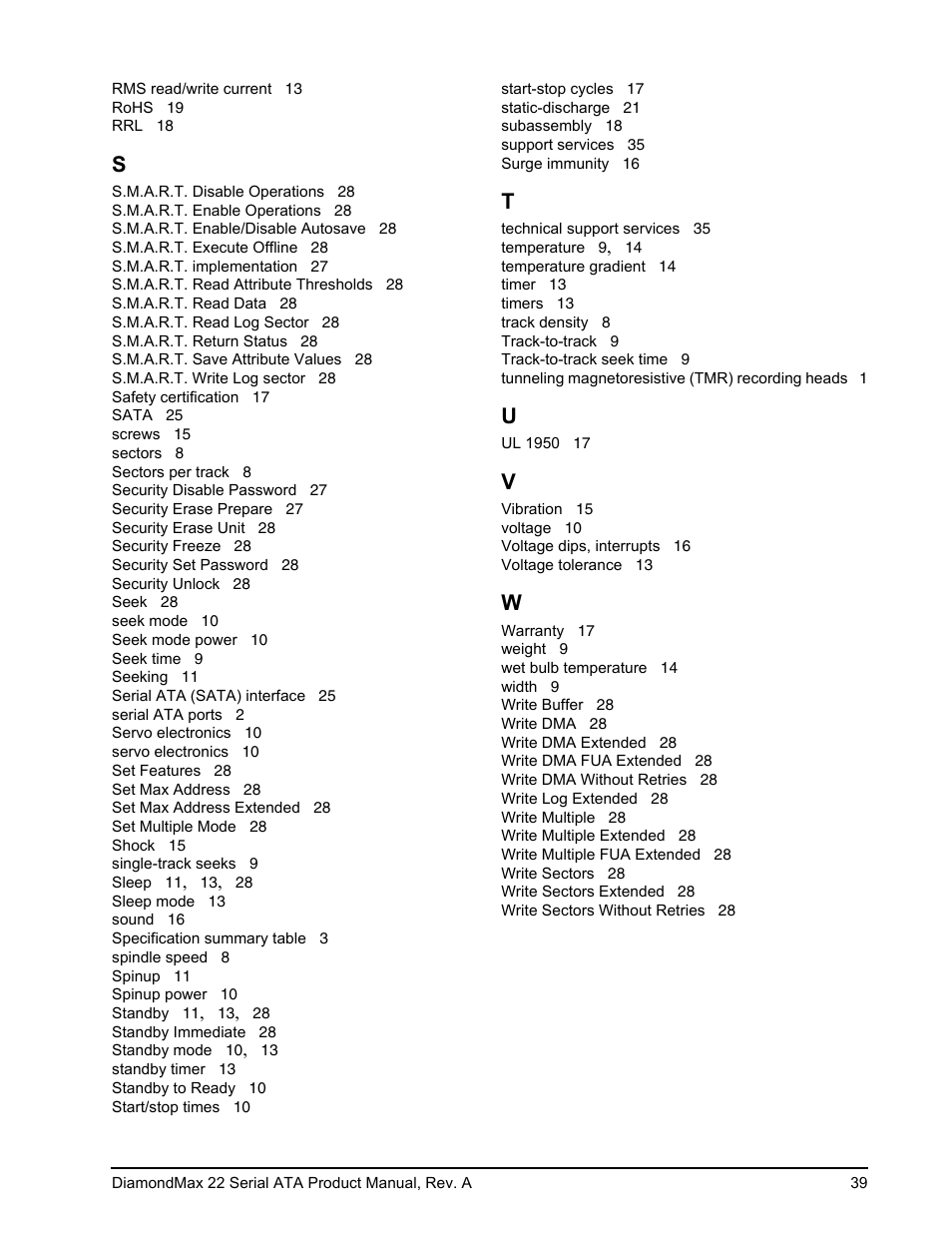 Maxtor DIAMONDMAX 22 STM31000334AS User Manual | Page 45 / 48