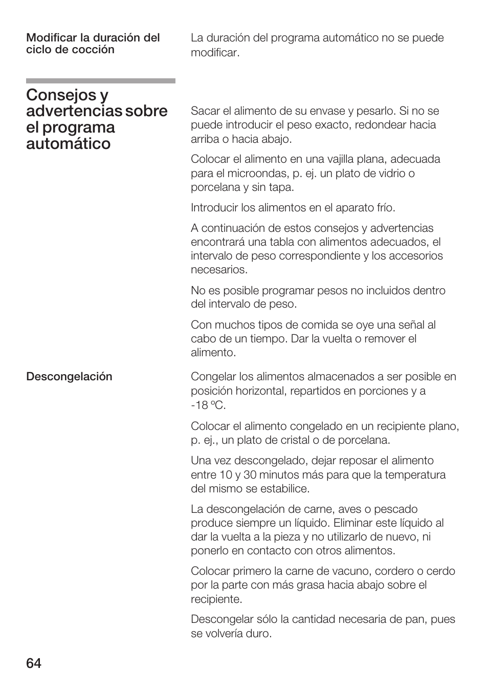 Siemens HF25M5L2 User Manual | Page 64 / 172