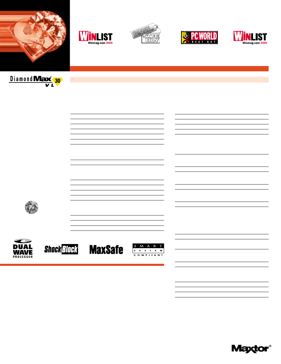 Maxtor DiamondMax VL 30 Series User Manual | Page 2 / 2
