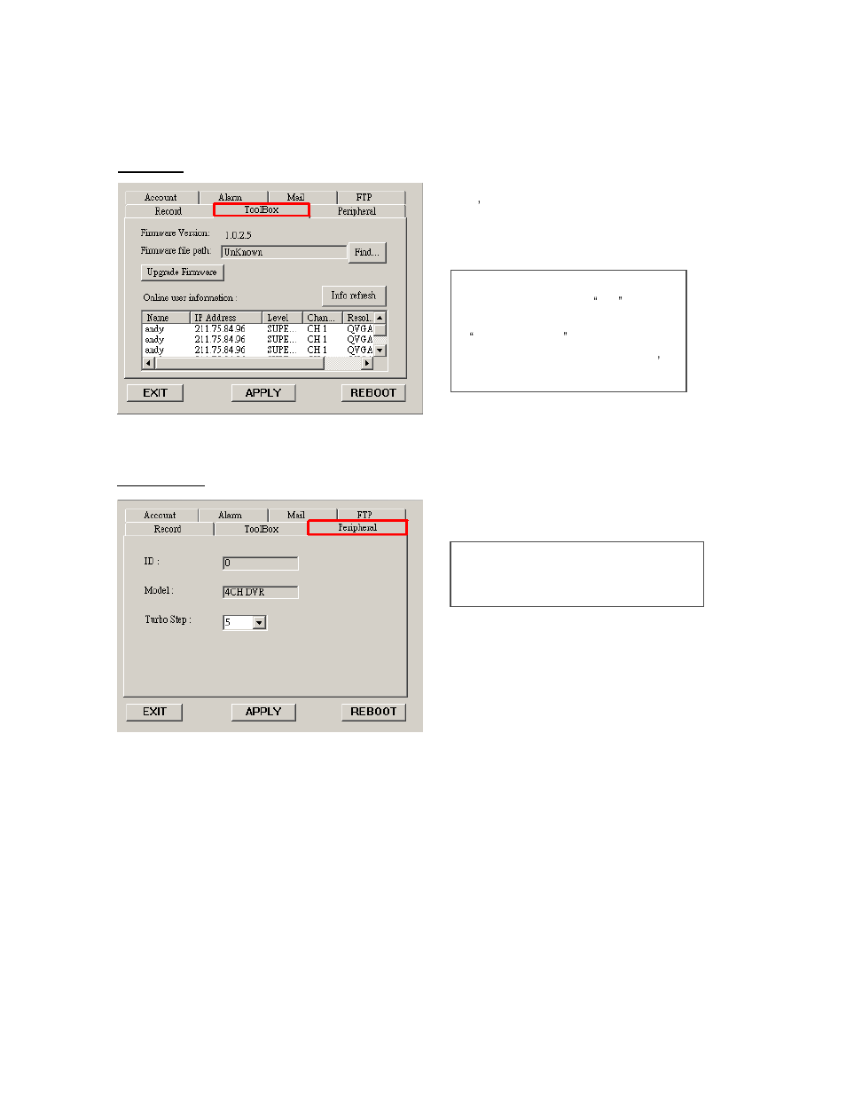 Peripheral, Toolbox | Maxtor 773W V1.0 User Manual | Page 42 / 52