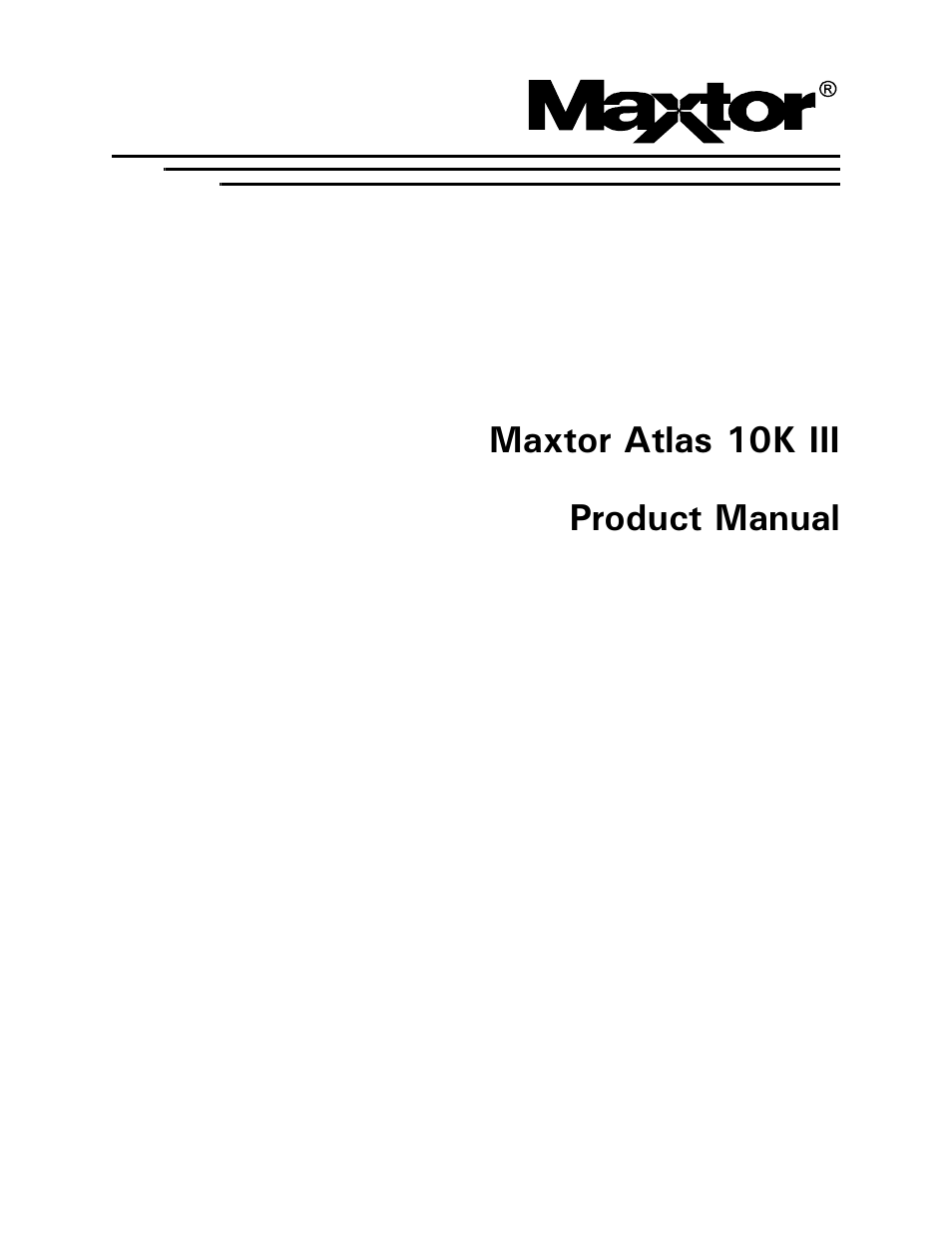 Maxtor ATLAS 10K III User Manual | 284 pages