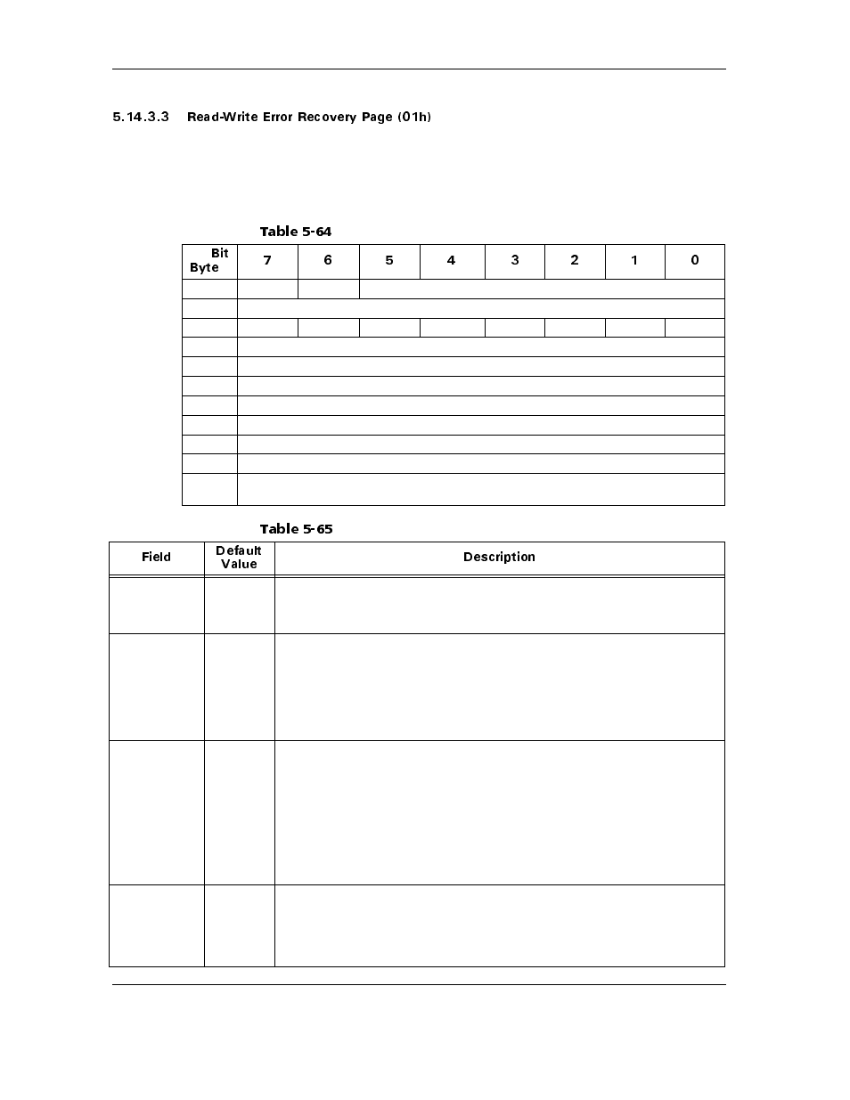 Table 5-64, Table 5-65 | Maxtor ATLAS 10K III User Manual | Page 112 / 284