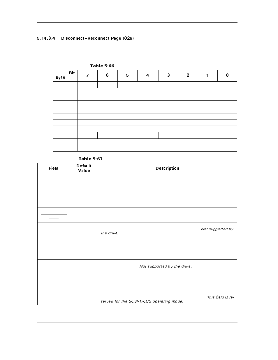 Table 5-66, Table 5-67 | Maxtor ATLAS 10K III User Manual | Page 114 / 284
