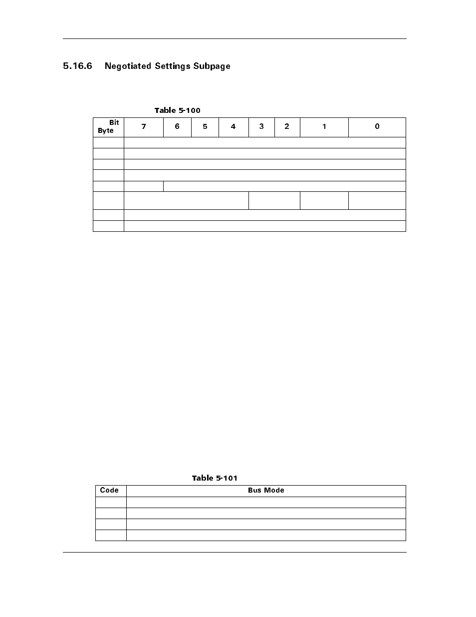 Table 5-101 bus mode, Table 5-100, Table 5-101 | Bus mode -84, 0giqvkcvgf 5gvvkpiu 5wdrcig | Maxtor ATLAS 10K III User Manual | Page 148 / 284