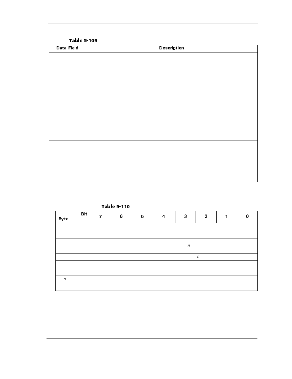Table 5-110 read keys parameters-data format, Table 5-109, Table 5-110 | Read keys parameters-data format -89 | Maxtor ATLAS 10K III User Manual | Page 153 / 284
