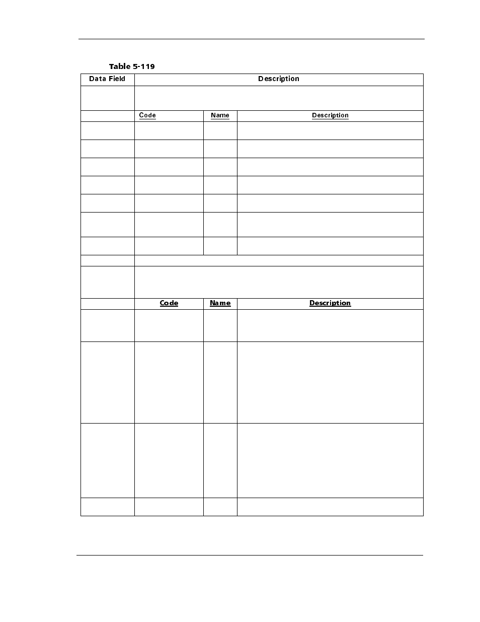 Table 5-119, Code name description | Maxtor ATLAS 10K III User Manual | Page 161 / 284