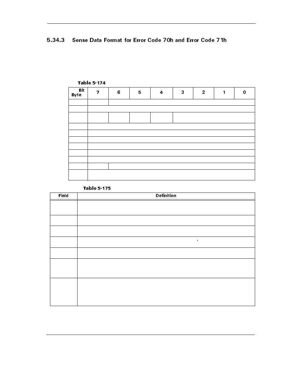 Table 5-174, Table 5-175 | Maxtor ATLAS 10K III User Manual | Page 199 / 284