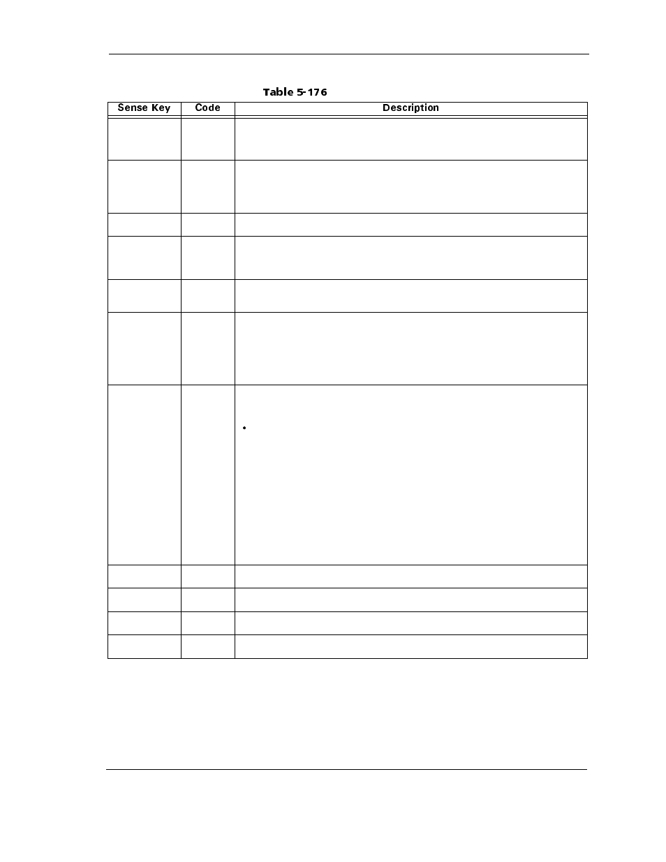 Table 5-176 supported sense key s, Table 5-176, Supported sense keys -137 | Bed in table 5-176 a | Maxtor ATLAS 10K III User Manual | Page 201 / 284