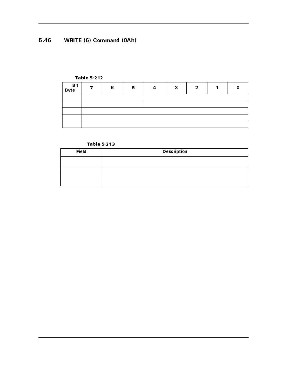 46 write (6) command (0ah), Table 5-213 write (6) command -field descriptions, 46 write (6) command (0ah) -170 | Table 5-212, Table 5-213, Write (6) command-field descriptions -170, 94+6'  %qoocpf #j | Maxtor ATLAS 10K III User Manual | Page 234 / 284