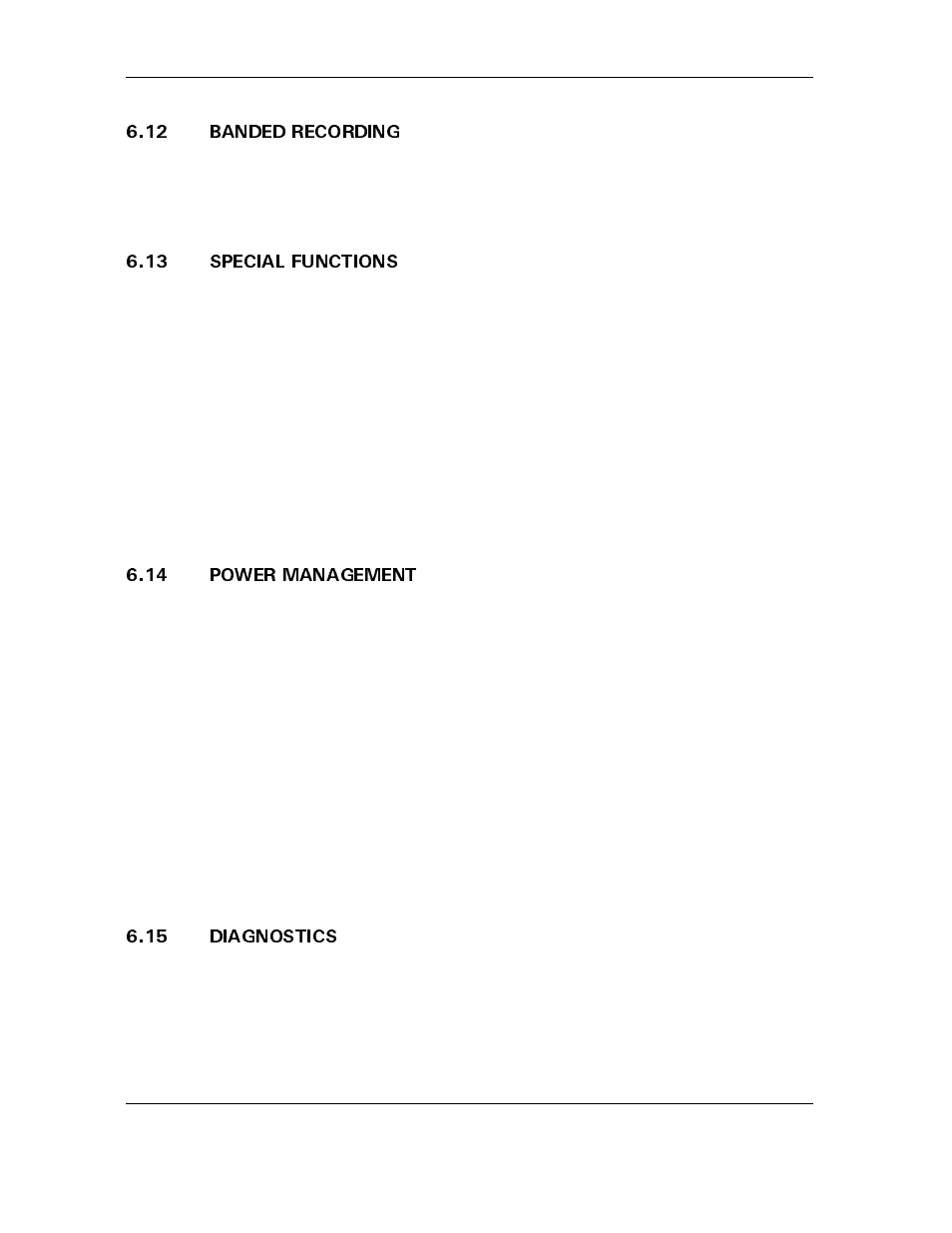 12 banded recording, 13 special functions, 14 power management | 15 diagnostics, 12 banded recording -6, 13 special functions -6, 14 power management -6, 15 diagnostics -6 | Maxtor ATLAS 10K III User Manual | Page 248 / 284