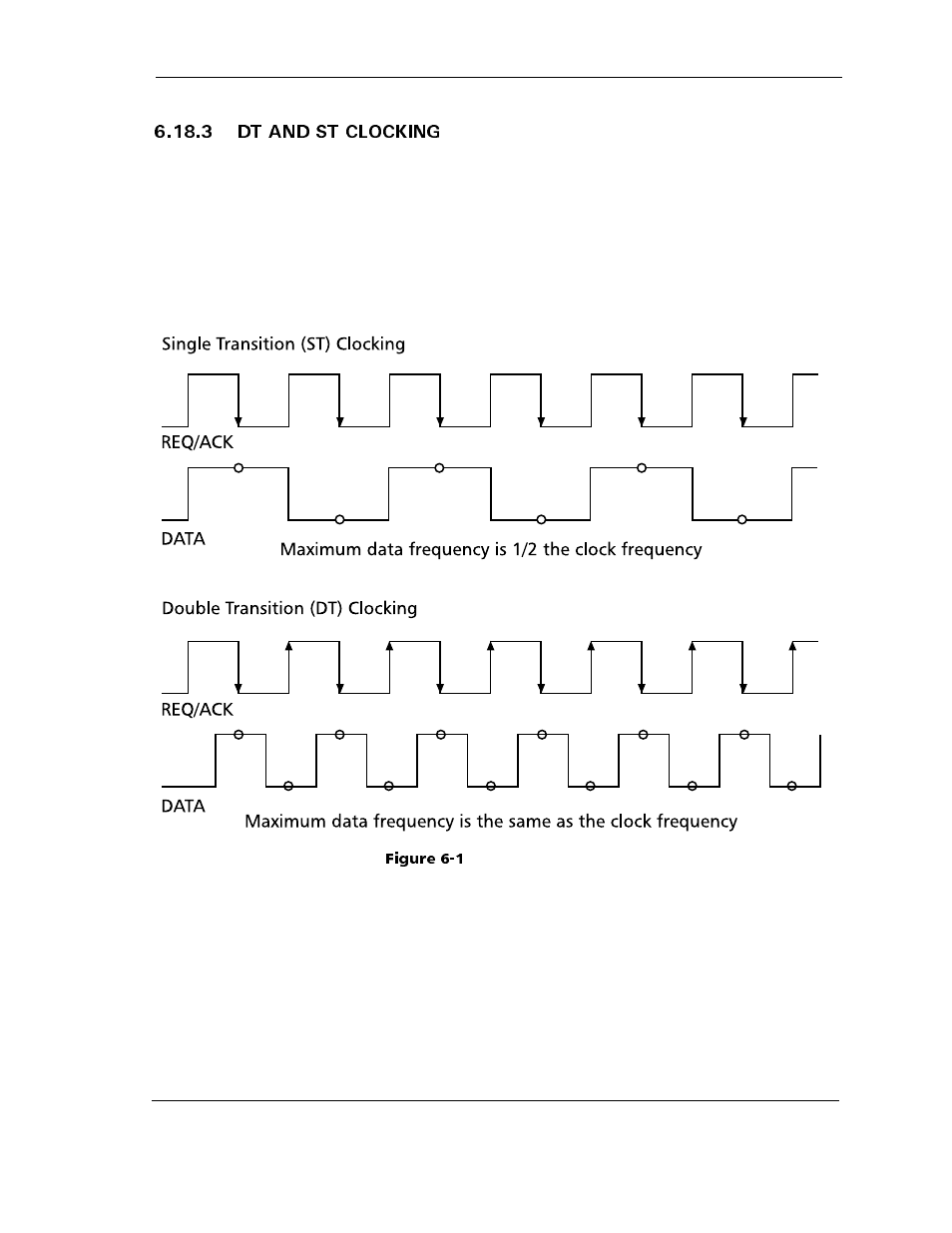 3 dt and st clocking, Figure 6-1 st and dt clocking, 3 dt and st clocking -11 | Figure 6-1 st and dt clocking -11 | Maxtor ATLAS 10K III User Manual | Page 253 / 284