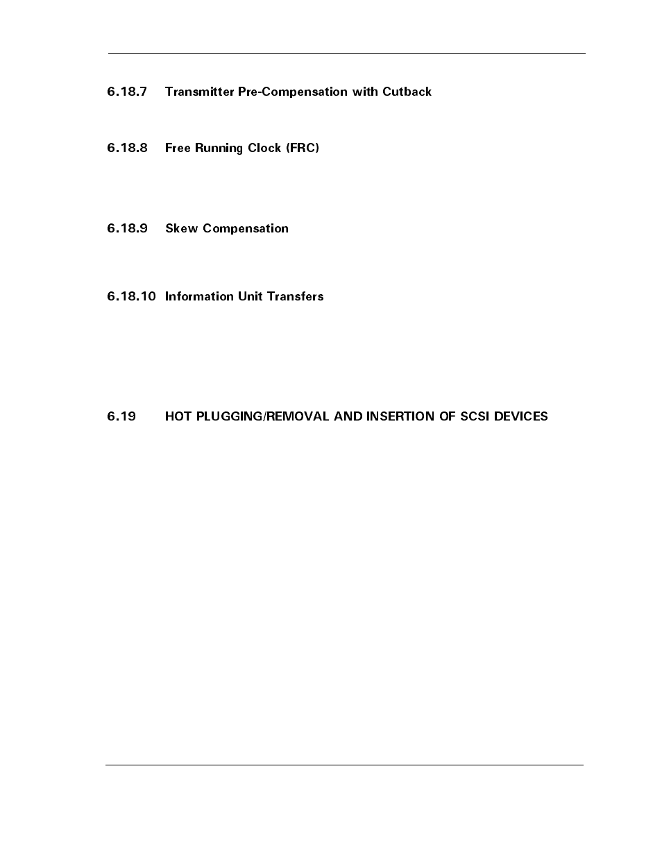 7 transmitter pre-compensation with cutback, 8 free running clock (frc), 9 skew compensation | 10 information unit transfers | Maxtor ATLAS 10K III User Manual | Page 255 / 284