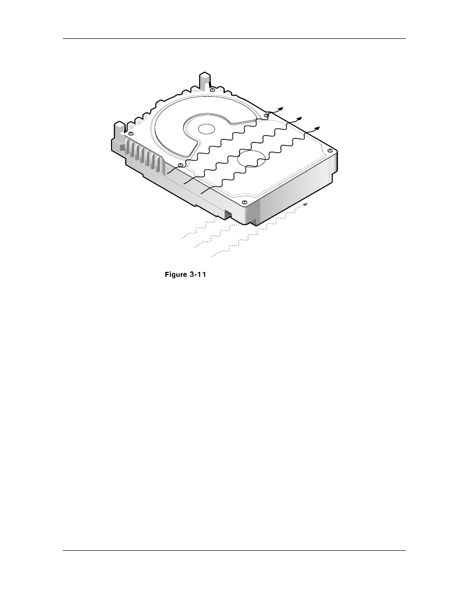 Figure 3-11 crosswise airflow cooling, Figure 3-11 crosswise airflow cooling -26 | Maxtor ATLAS 10K III User Manual | Page 52 / 284
