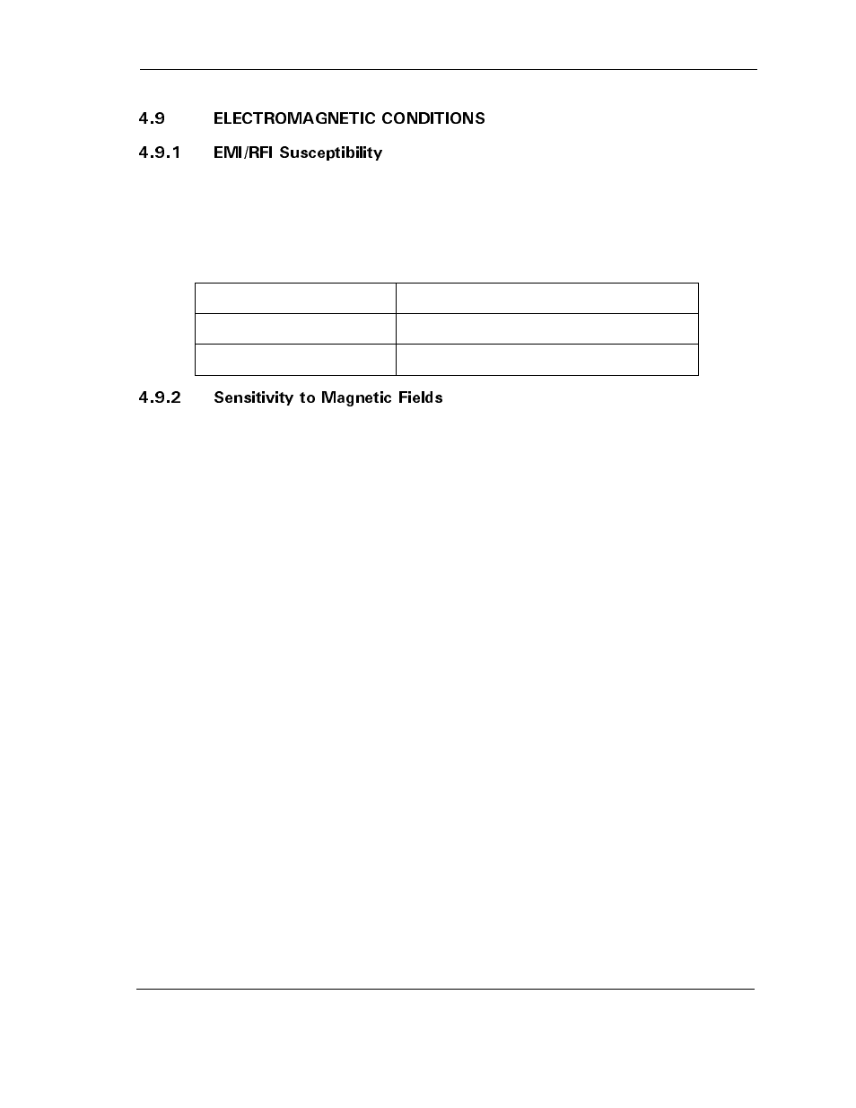 9 electromagnetic conditions, 1 emi/rfi susceptibility, 2 sensitivity to magnetic fields | 9 electromagnetic conditions -9 | Maxtor ATLAS 10K III User Manual | Page 61 / 284