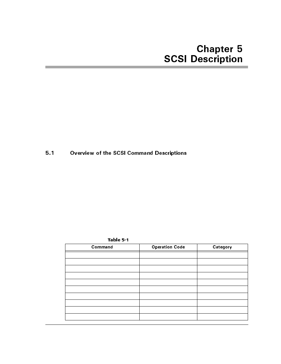 1 overview of the scsi command descriptions, Table 5-1 supported scsi commands, Jcrvgt | 5%5+ &guetkrvkqp, 1 overview of the scsi command descriptions -1, Table 5-1, Supported scsi commands -1, Jcrvgt  5%5+ &guetkrvkqp | Maxtor ATLAS 10K III User Manual | Page 65 / 284