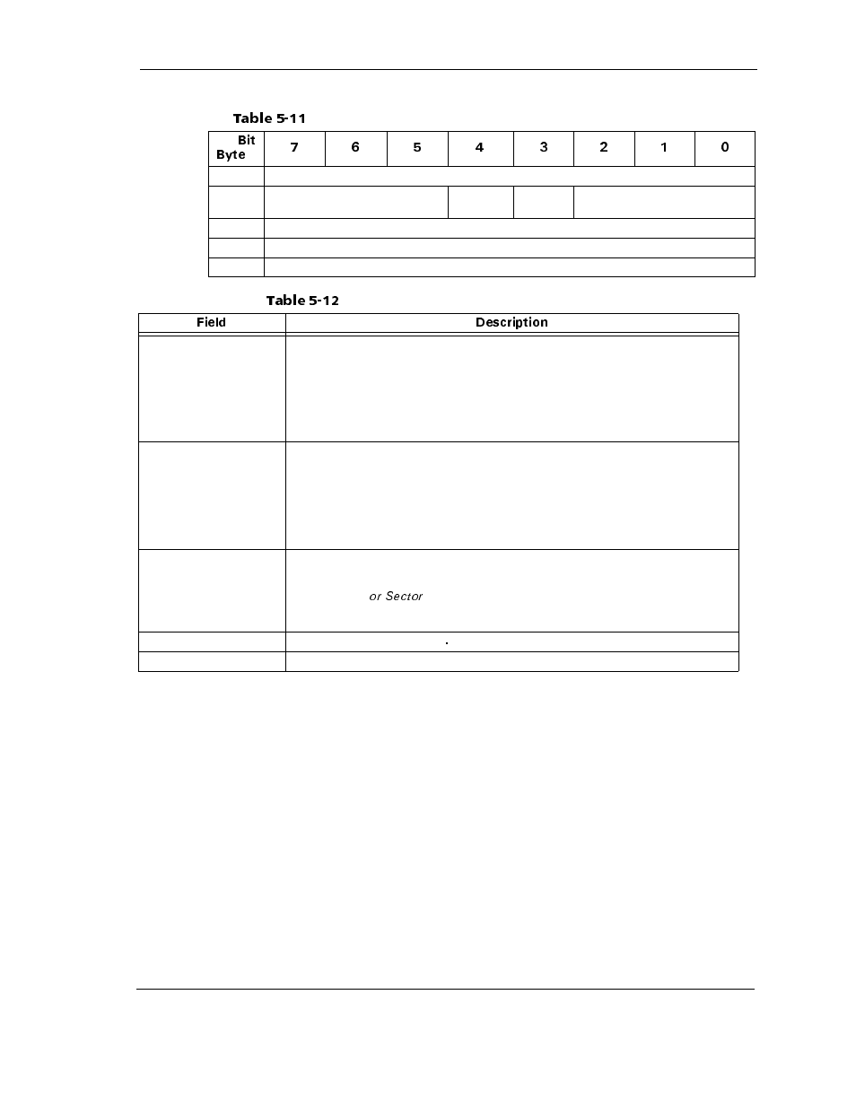 Table 5-12 format unit command-field descriptions, Table 5-11, Table 5-12 | Format unit command-field descriptions -15 | Maxtor ATLAS 10K III User Manual | Page 79 / 284