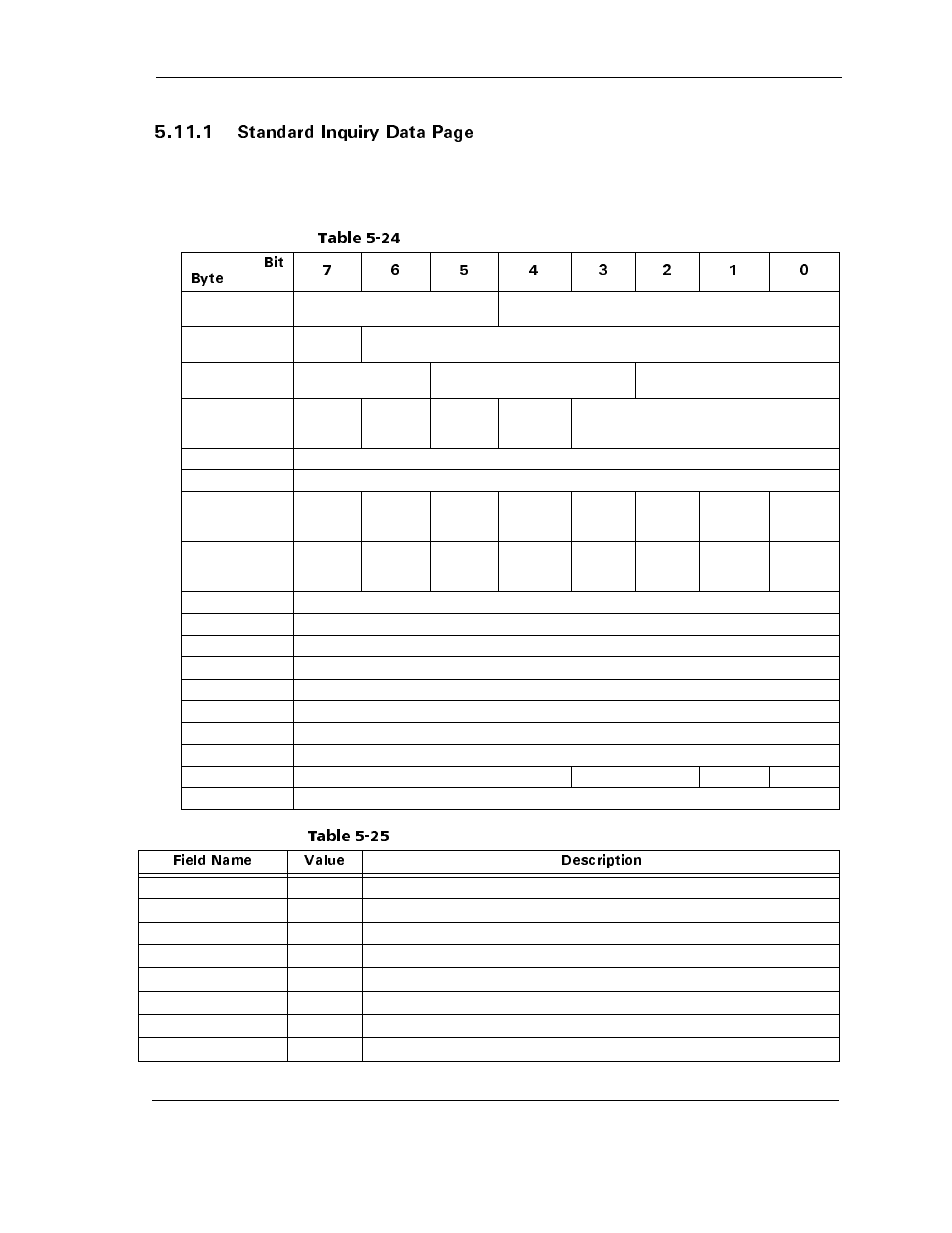 Table 5-24, Table 5-25, 5vcpfctf +pswkt[ &cvc 2cig | Maxtor ATLAS 10K III User Manual | Page 85 / 284