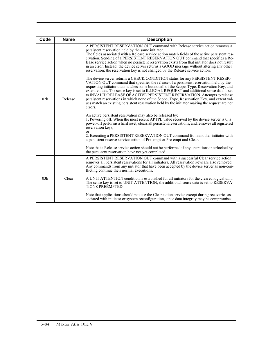 Maxtor 10K V User Manual | Page 142 / 253