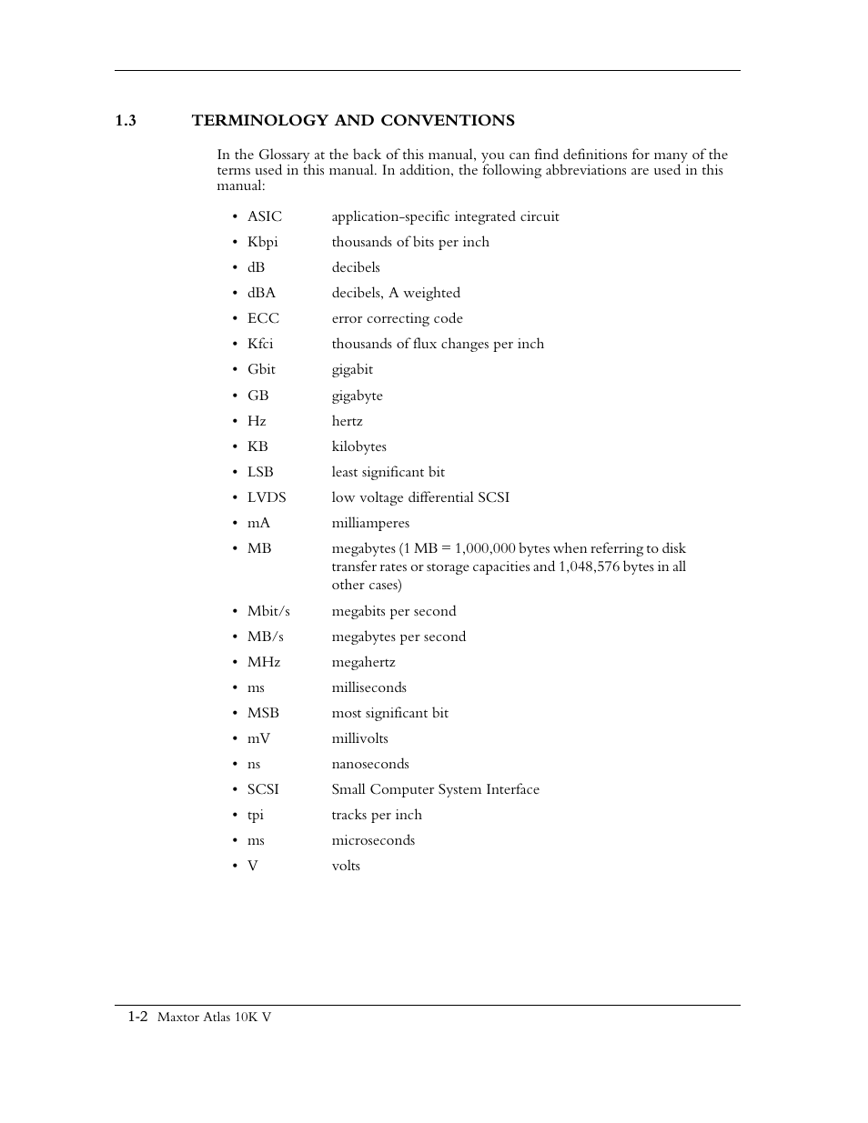 3 terminology and conventions | Maxtor 10K V User Manual | Page 18 / 253