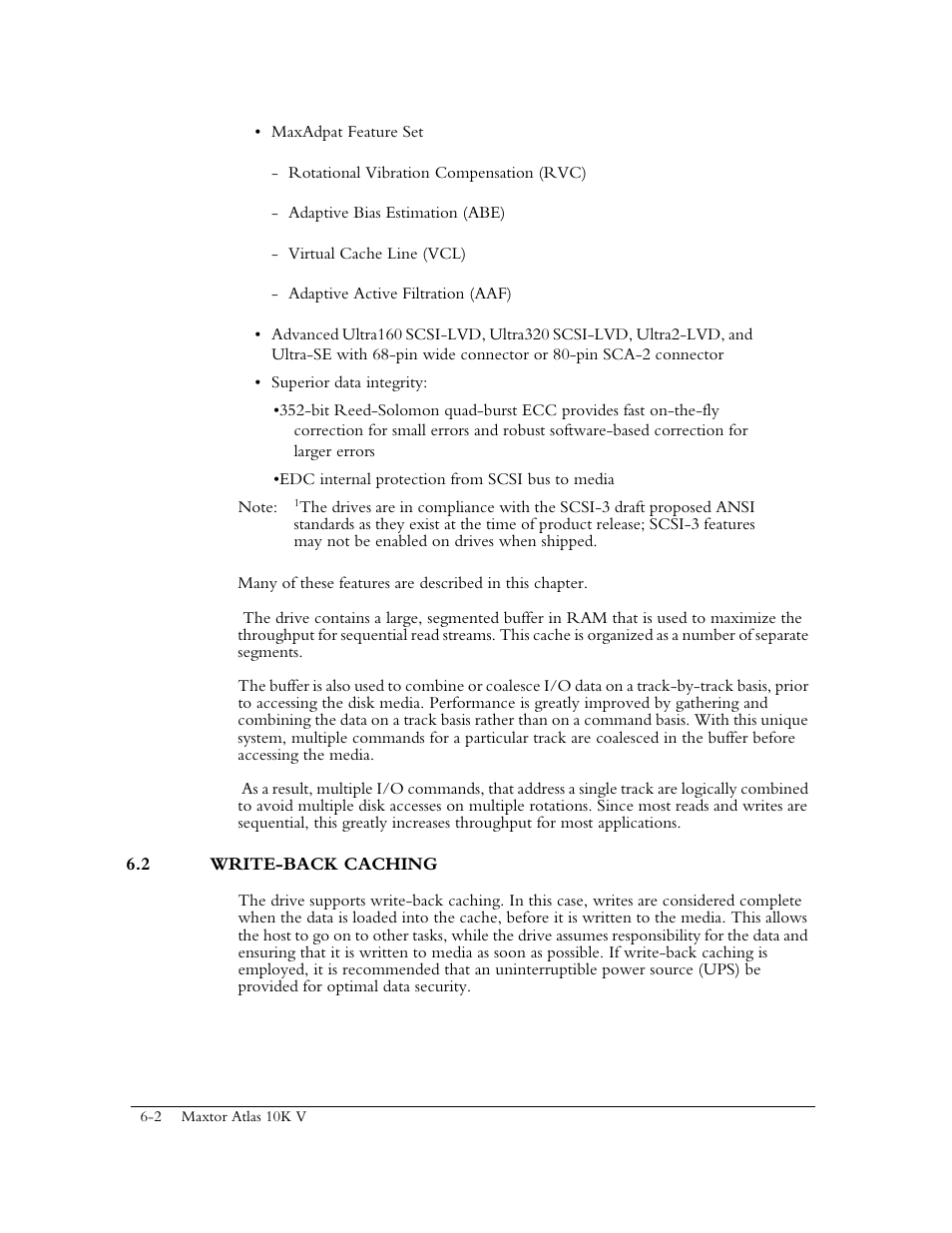 2 write-back caching | Maxtor 10K V User Manual | Page 216 / 253