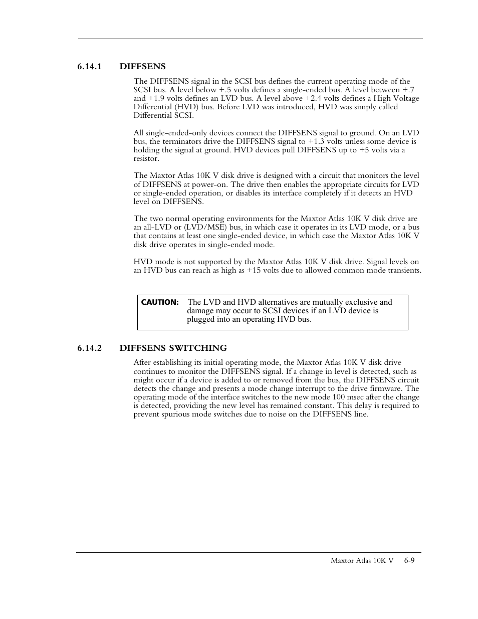 1 diffsens, 2 diffsens switching | Maxtor 10K V User Manual | Page 223 / 253
