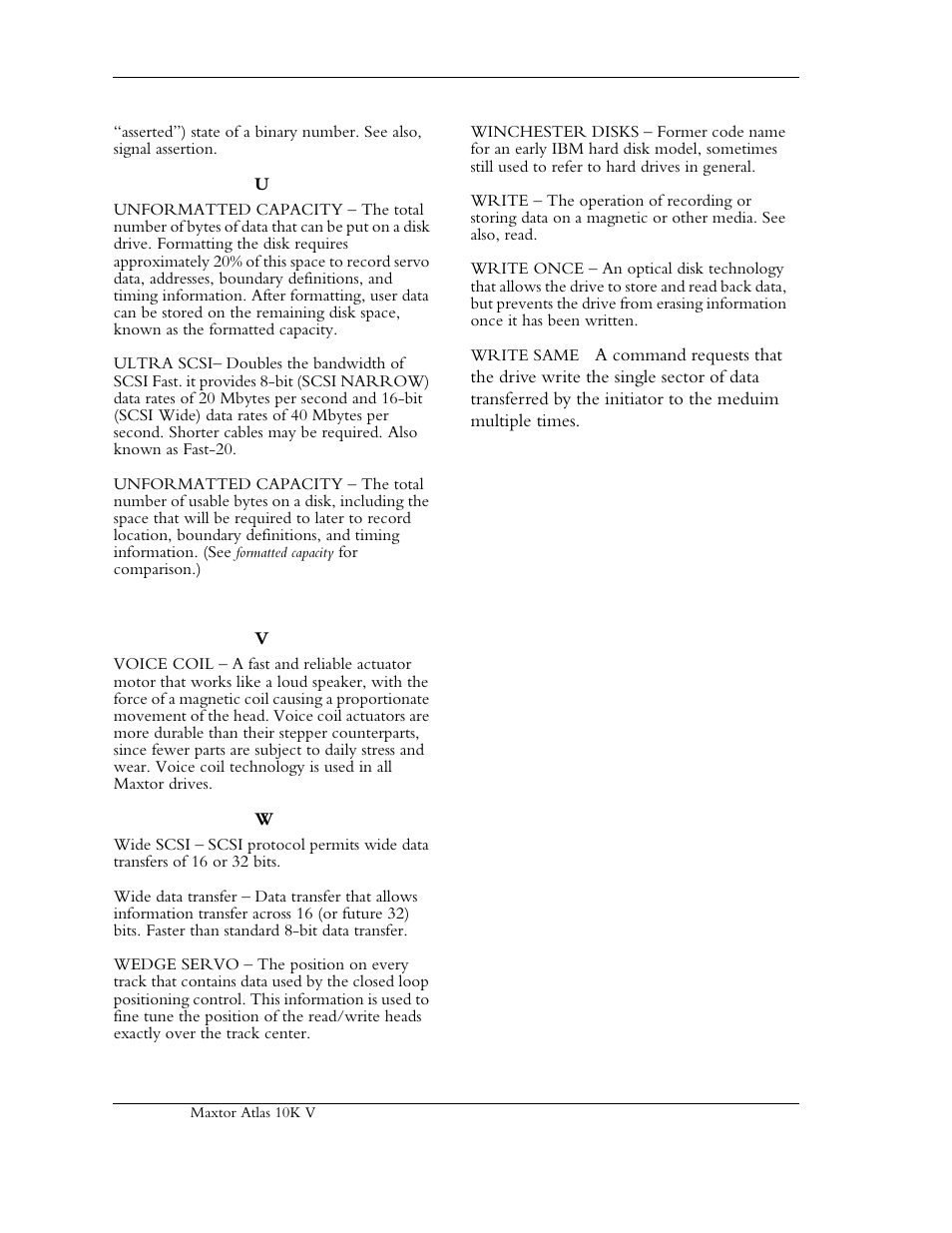 Maxtor 10K V User Manual | Page 248 / 253