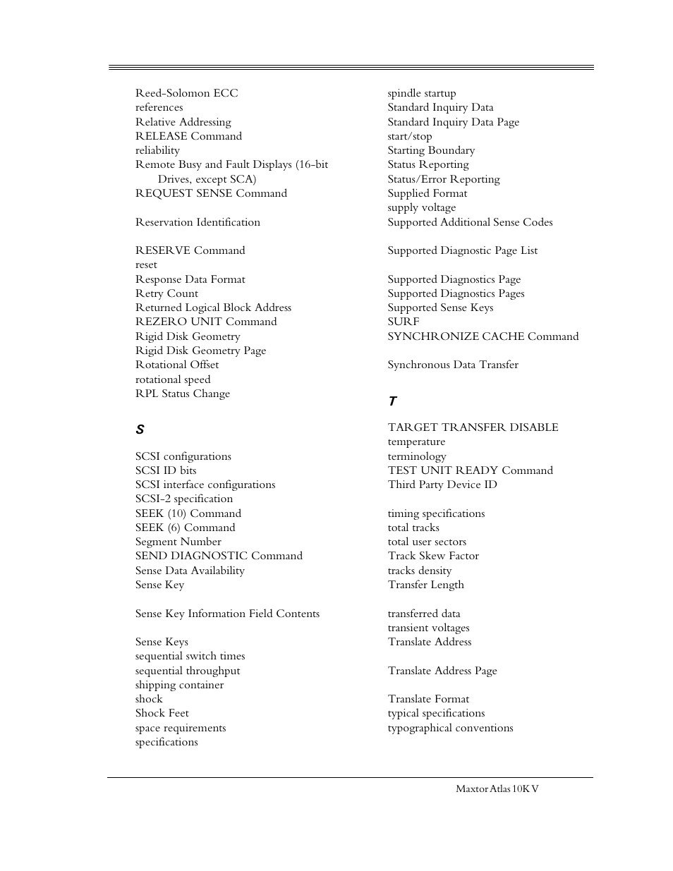 Maxtor 10K V User Manual | Page 252 / 253