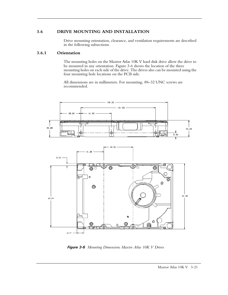 6 drive mounting and installation, 1 orientation | Maxtor 10K V User Manual | Page 45 / 253