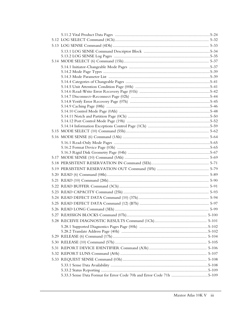 Maxtor 10K V User Manual | Page 7 / 253