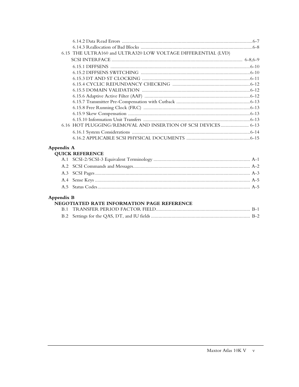 Maxtor 10K V User Manual | Page 9 / 253