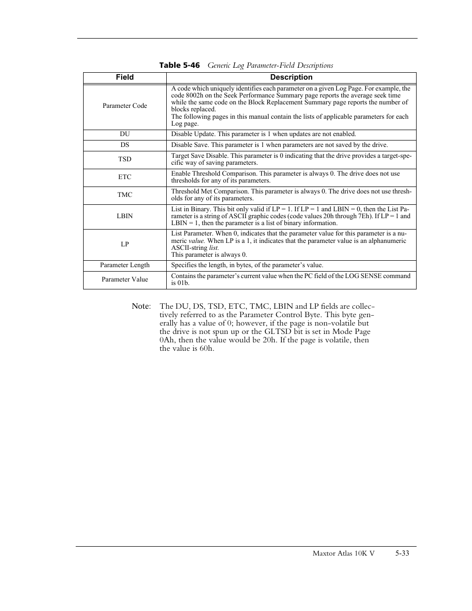 D table 5-46 de | Maxtor 10K V User Manual | Page 91 / 253