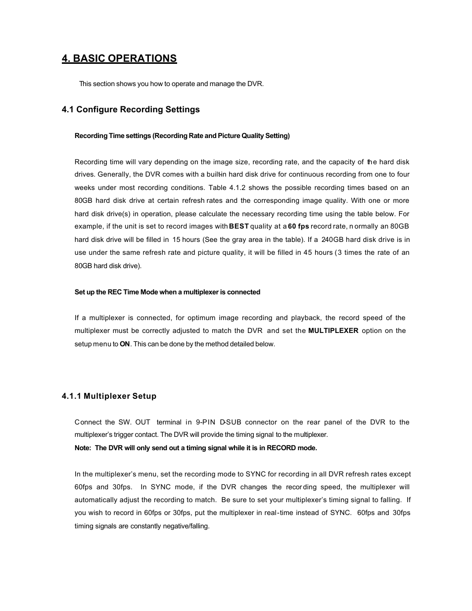 Basic operations | Maxtor SLD240 User Manual | Page 16 / 77