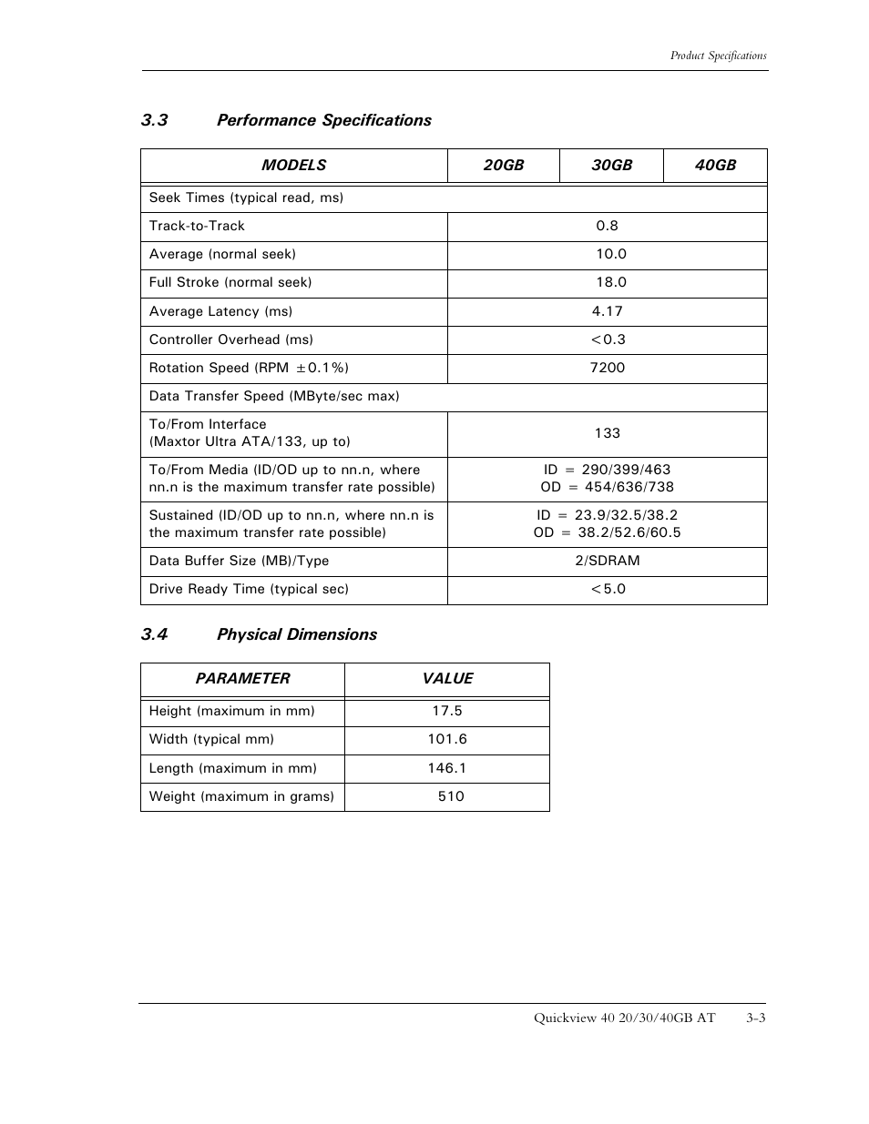 Maxtor 1925 User Manual | Page 19 / 69