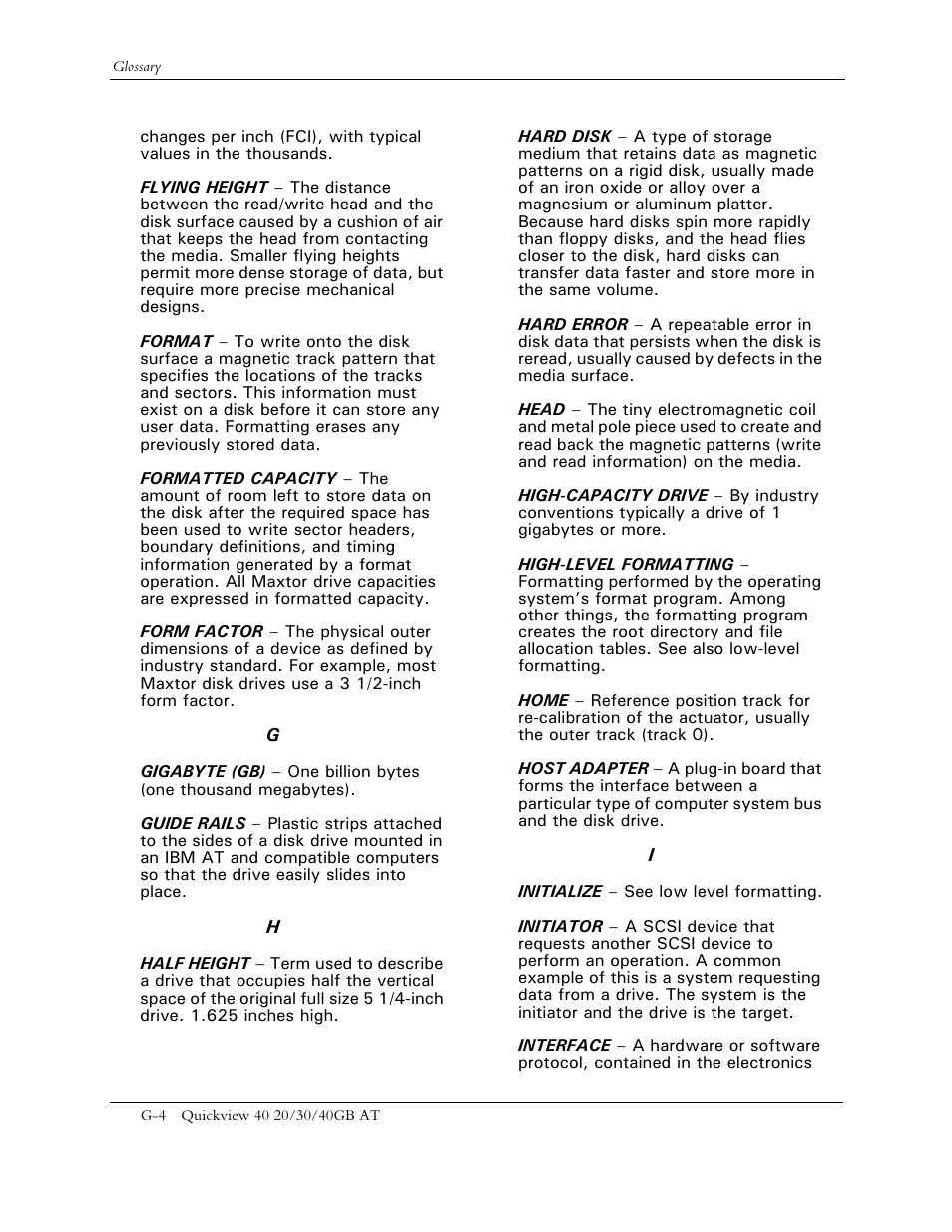 Maxtor 1925 User Manual | Page 63 / 69