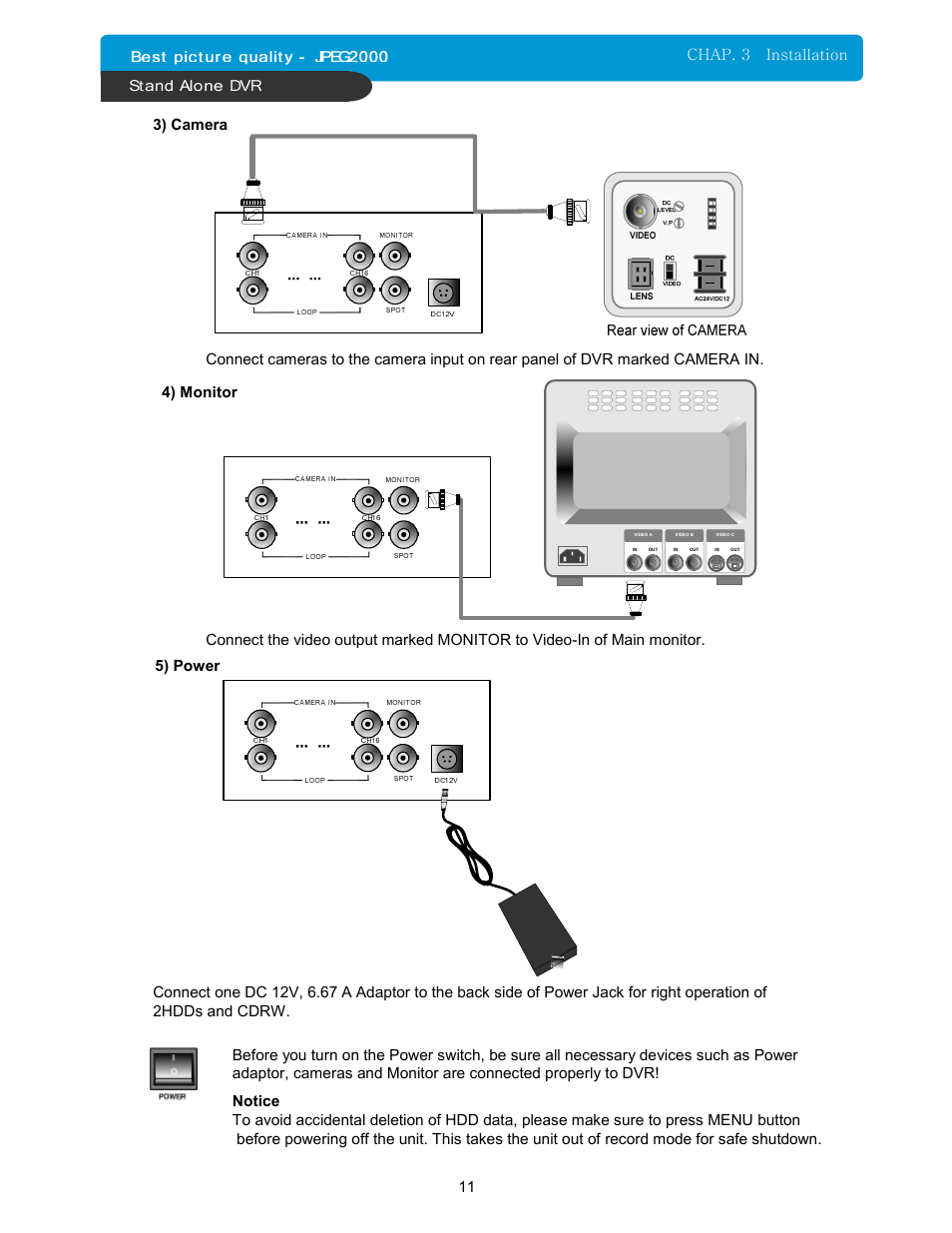 Maxtor 16Channel Stand Alone DVR User Manual | Page 12 / 59