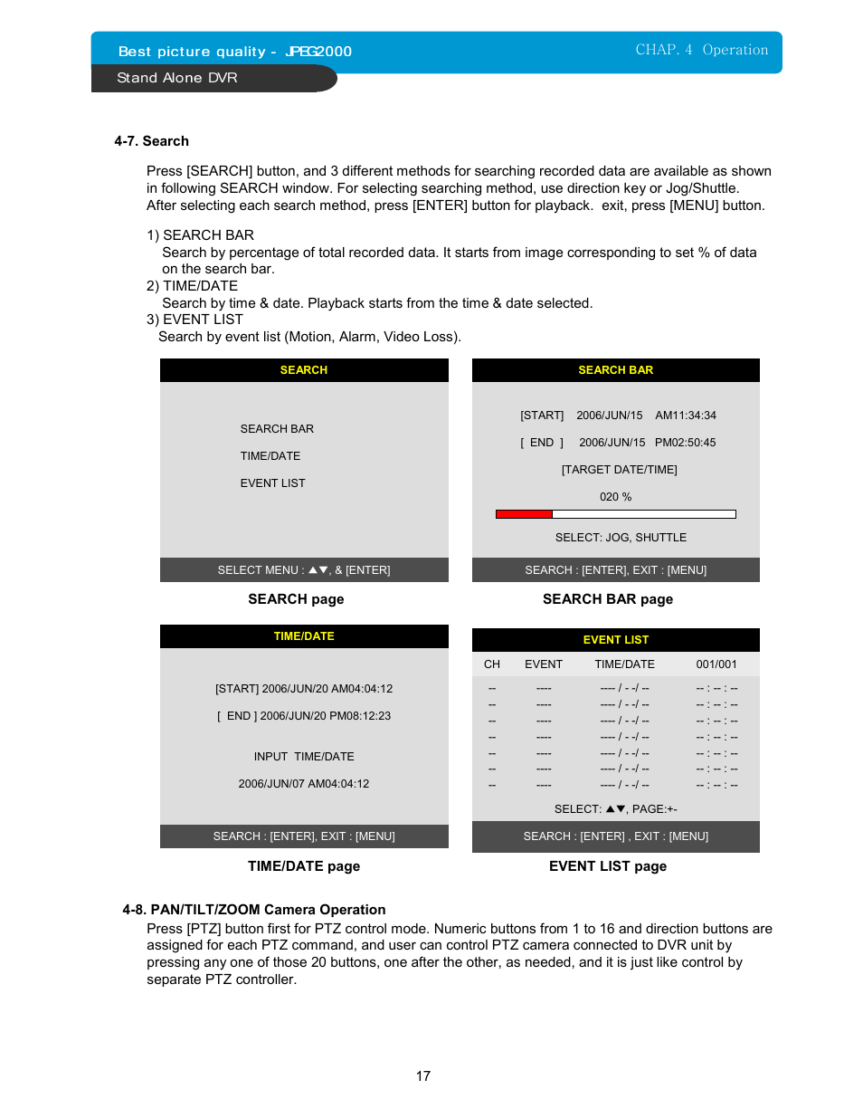Maxtor 16Channel Stand Alone DVR User Manual | Page 18 / 59